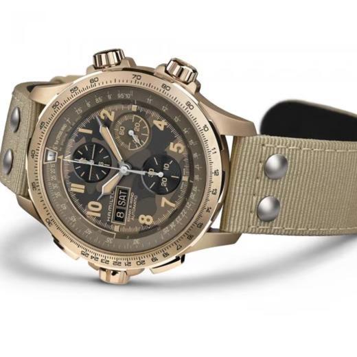 汉米尔顿 Hamilton 卡其航空系列超越风速自动上链计时码表 H77916920 商品图2