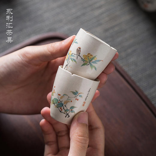 永利汇   陶瓷茶杯小号日式品茗杯白瓷主人杯单杯女单个陶瓷茶具 商品图4