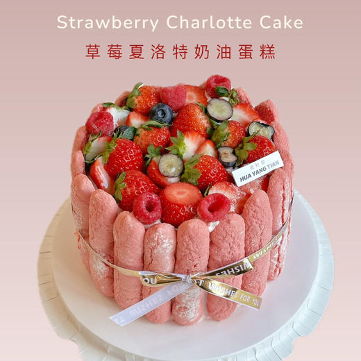 草莓夏洛特 · 奶油蛋糕 商品图0