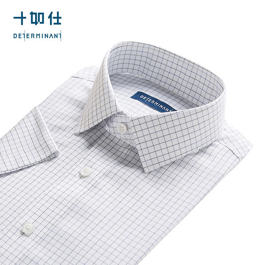 十如仕小方领细格短袖衬衫301 商品图1