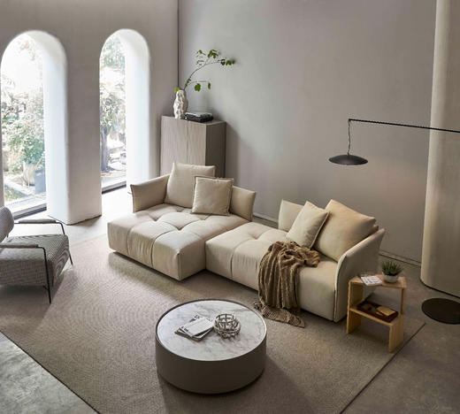 大格子组合沙发 | 更多座位组合，皮布面料可选，详询客服 商品图4