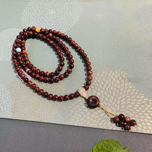 0.8圆珠海南黄花梨手持珠手串-平安扣款 商品图2