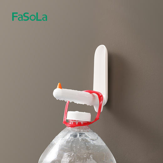 FaSoLa衣架收纳架家用免打孔阳台壁挂晾衣架挂杆多功能整理架神器 商品图11