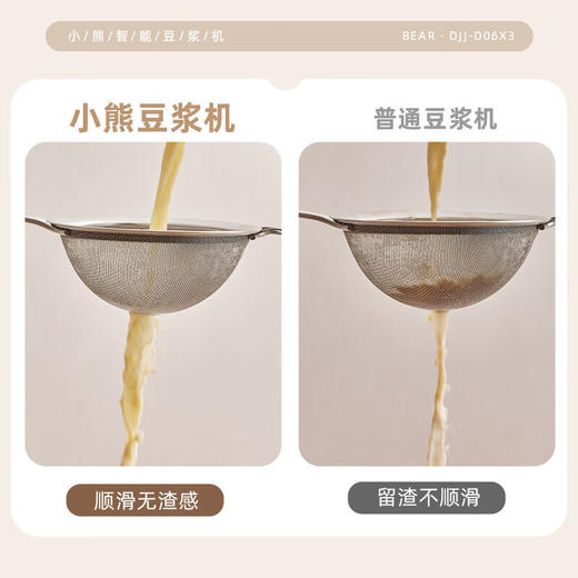 小熊（Bear）迷你破壁机 家用小型米糊机 多功能全自动清洗免过滤 1-2人0.6L/DJJ-D06X3【企业采购】 商品图5