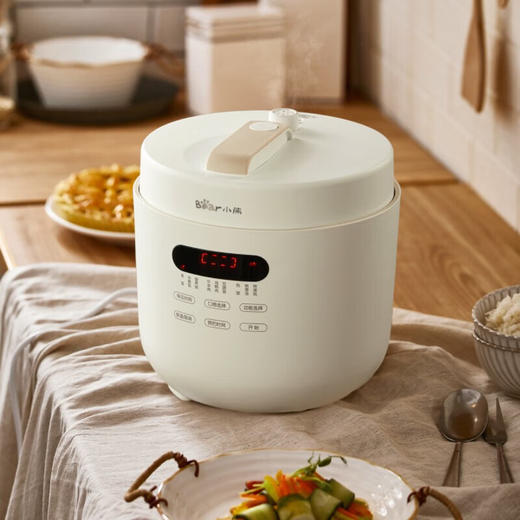小熊（Bear） 电压力锅高压锅电饭煲智能5L微电脑保温预约电压锅陶瓷油内胆YLB-A50M1【ZMD安心系列】 5L大容量 商品图0