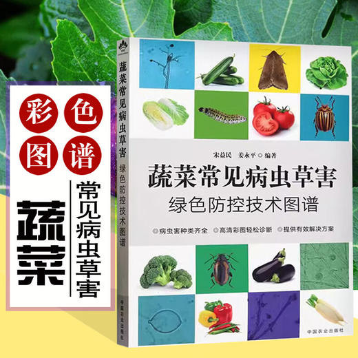 蔬菜常见病虫草害绿色防控技术图谱【官方正版，可开发票，下单时留开票信息和电子邮箱】 商品图0