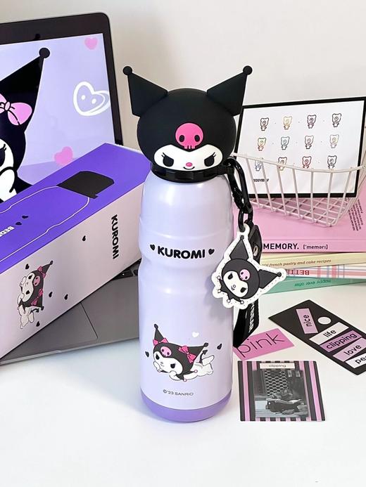 【品牌直发】杯具熊保温杯库洛米联名系列 开口笑双饮杯/运动杯/复古双盖保温杯 商品图3