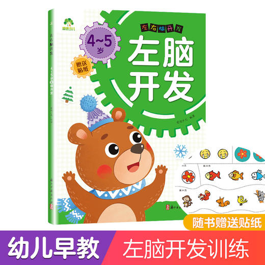 爱德少儿 左右脑开发4~5岁左脑开发 幼儿全脑开发益智书籍思维训练 商品图0