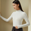 金三塔桑蚕丝莫代尔 空气感轻暖系列女士半高领舒适轻盈打底衫（限价款）   NZFCC721 商品缩略图1
