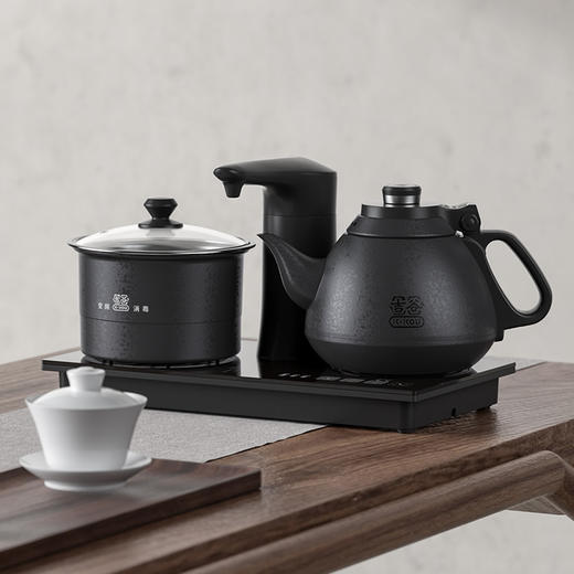 永利汇吉谷茶台煮水壶泡茶专用智能恒温全自动上水嵌入式水壶整套茶具 商品图0
