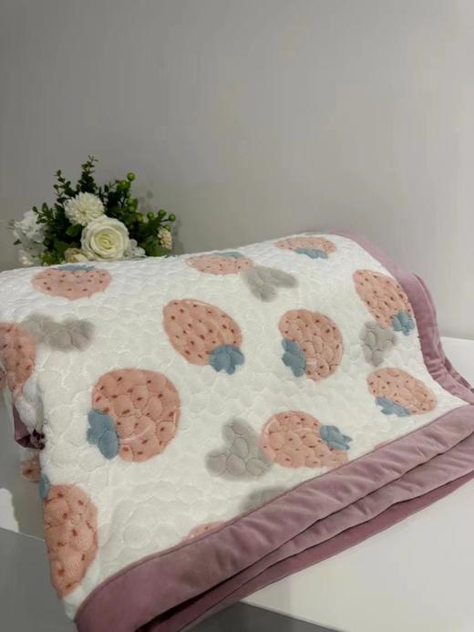 曼庭生活仿貂绒两用床盖 商品图3