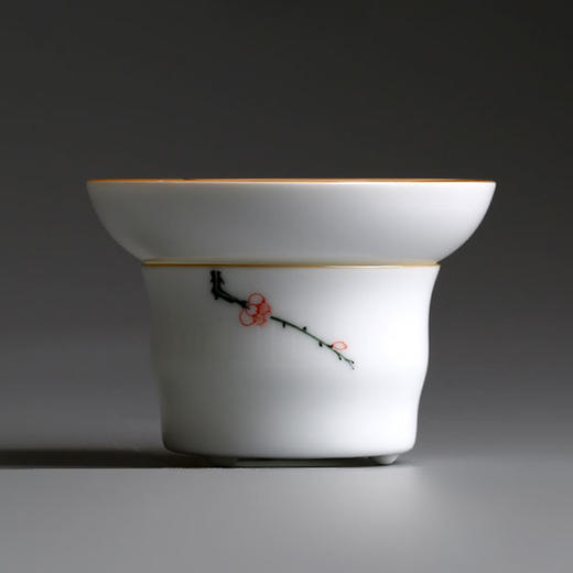 永利汇  陶瓷功夫茶具茶漏茶滤茶道配件过滤网白瓷滤茶器过滤器茶隔 商品图0