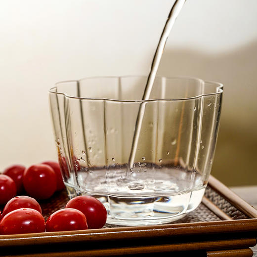 莲花瓣水洗 玻璃建水花型水盂废水缸茶道配件茶洗烟灰缸 商品图5