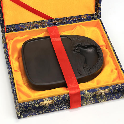 【庆学堂】臻品-大师手工 歙砚 四大名砚 书画用砚 收藏砚台 带收藏证书 锦盒 商品图2