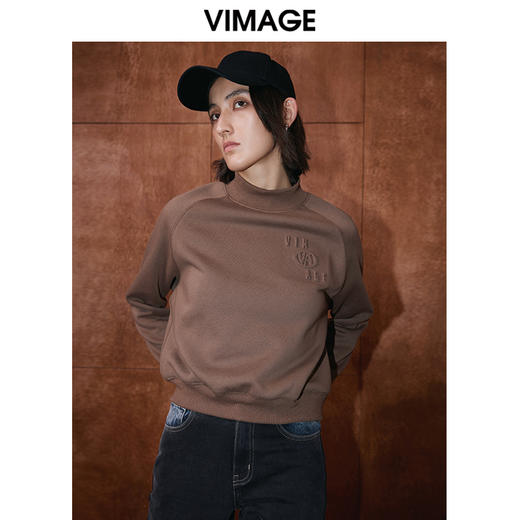 VIMAGE纬漫纪冬季新款时尚休闲显瘦套头女上衣V2013624 商品图1