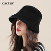 【cacuss渔夫帽】CACUSS帽子女秋季遮阳纯色百搭休闲渔夫帽显脸小大帽檐保暖盆帽潮PM197 商品缩略图0