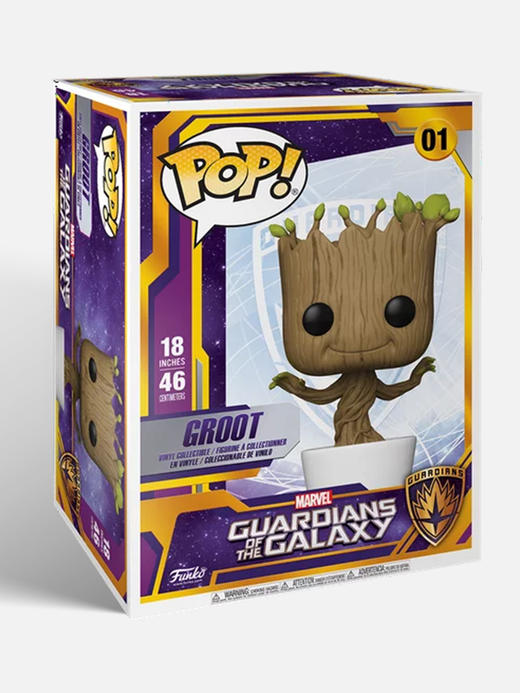 Funko POP Marvel GotG 18" Dancing Groot  美漫 漫威英雄18英寸跳舞的树人格鲁特公仔手办摆件 50094 商品图3