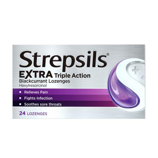 【香港发】Strepsils使力消 润喉糖黑加仑味24粒 商品图5