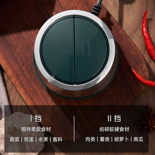 美菱 MeiLing 绞肉机家用电动不锈钢多能料理机 绞馅机碎肉打肉机切菜搅拌机辅食机 MM-DC23玻璃杯2L 商品图1