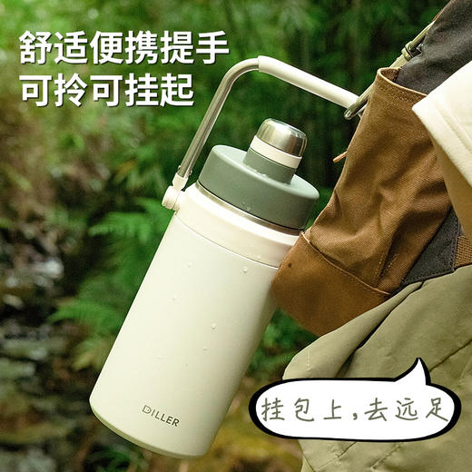 「1900ML大容量！三色可选」保温大容量颜值316不锈钢一杯三饮户外便携大容量运动餐饮用具 商品图3