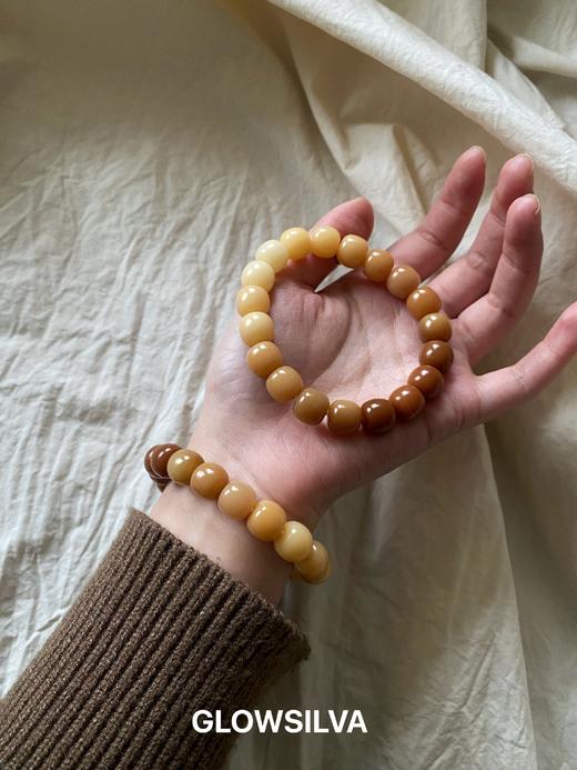 趣玩山系列·【栗子茶】渐变风化菩提手串 商品图4