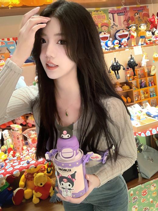 【品牌直发】杯具熊保温杯库洛米联名系列 开口笑双饮杯/运动杯/复古双盖保温杯 商品图8