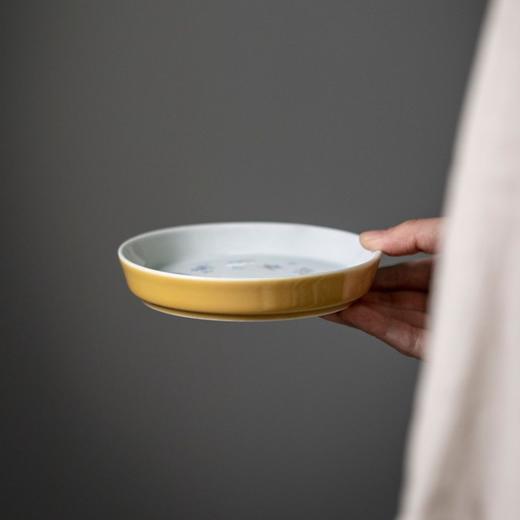 永利汇｜仿古蝶恋花干泡盘茶盘壶承13.5cm 实用茶具底托养壶多色 商品图4