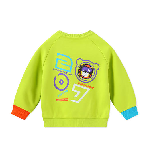 BOOGIEBEAR卜吉熊童装冬季加厚圆领卫衣80-120 GF4255308 商品图5