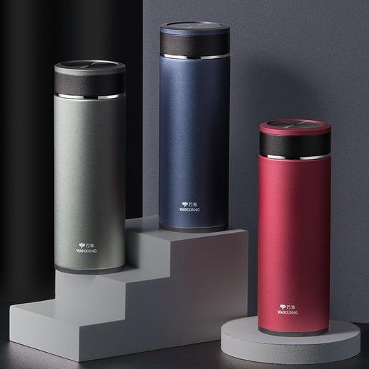 永利汇男士时尚泡茶杯不锈钢保温杯大带滤网直身杯便携磨砂车载 商品图1