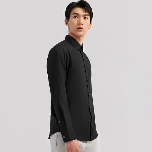 十如仕100%新疆棉免烫休闲长袖衬衫SS02 商品图2