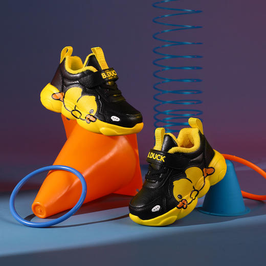 B.Duck小黄鸭童鞋冬季保暖儿童运动鞋20-30码 B5283003A 商品图4