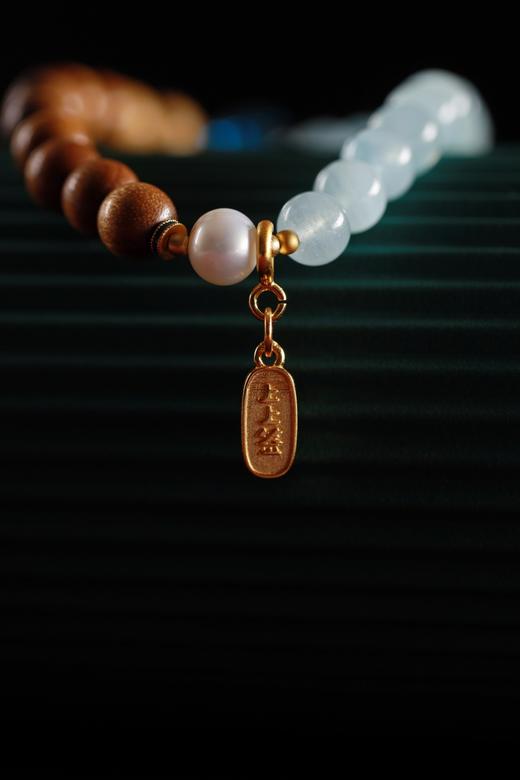 JSNM0142-2°金丝楠木水晶手串 商品图2