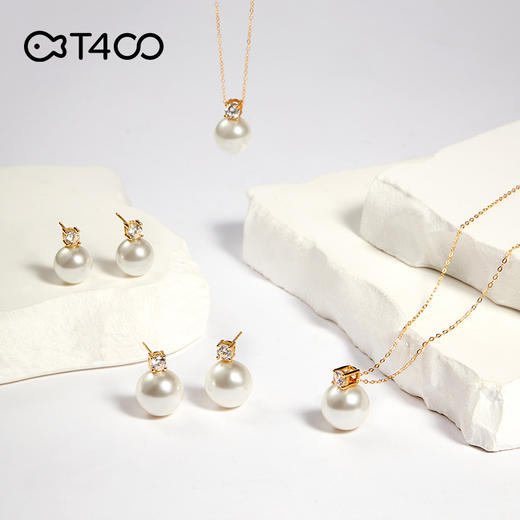 优选丨T400 坠链均925银仿珍珠  王妃系列  大溪地黑铂金灰色  女项链 商品图3