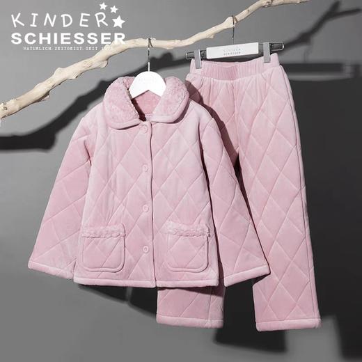 【三层夹棉超厚款】SCHIESSER德国舒雅女童家居套装三层超柔绒绗棉，亲子装，厚实保暖性好3F/21919H 商品图0