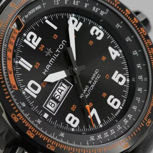 汉米尔顿 Hamilton 卡其航空系列超越风速双历自动机械表 H77785733 商品图2