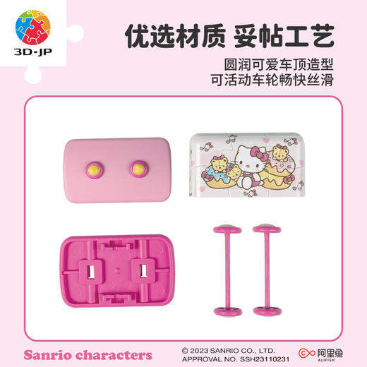 【部分折扣商品 不退不换】26片 列车拼图 三丽鸥系列-明星环游专列 商品图2