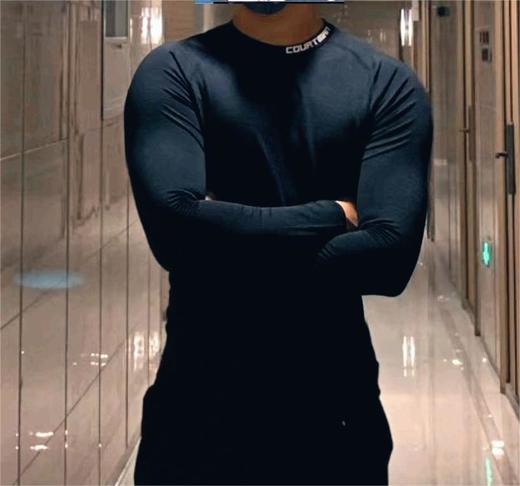 【薄绒紧身长袖】长袖薄绒紧身衣   跟9分紧身裤搭配着买  绝配 商品图0