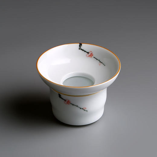 永利汇  陶瓷功夫茶具茶漏茶滤茶道配件过滤网白瓷滤茶器过滤器茶隔 商品图1