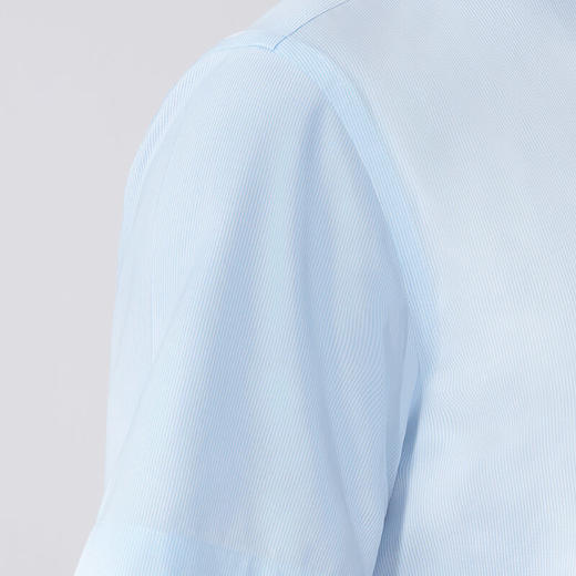 十如仕免烫牛津纺条纹正装短袖衬衫-301-01 商品图4