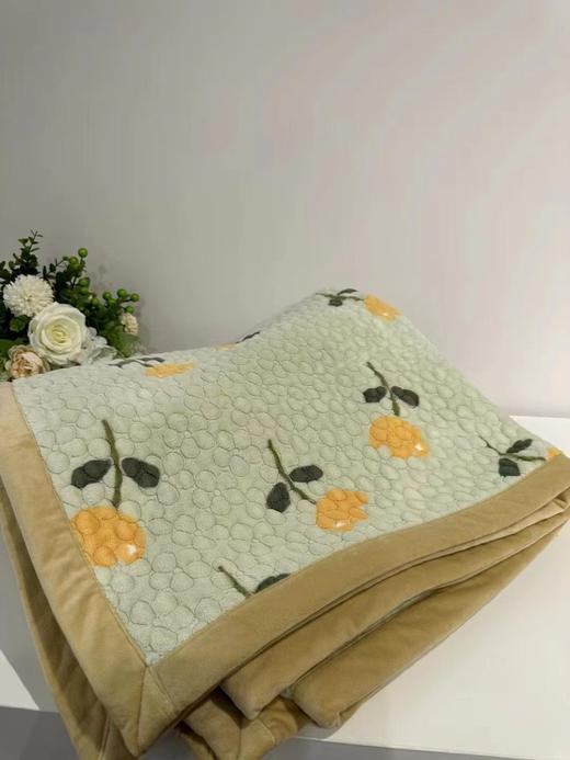 曼庭生活仿貂绒两用床盖 商品图1