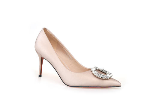 豪麟名鞋奥莱迪嘉女鞋皮鞋丝光牛皮革DJHJA32WP020香槟色  原价1960元 商品图0