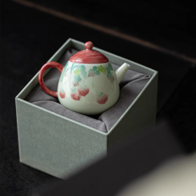 树莓手绘小茶壶