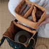 永利汇  慢蓝绢纺香云纱茶事包旅行茶具中式收纳包防磕碰便携棉麻包茶道 商品缩略图4