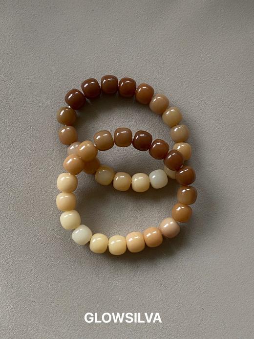 趣玩山系列·【栗子茶】渐变风化菩提手串 商品图2