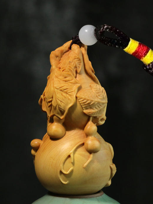 宝葫芦°黄杨木挂件 商品图2