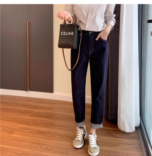 裁缝学苑AS143 哈伦牛仔裤纸样女秋装高腰宽松九分直筒裤子打版 商品图1