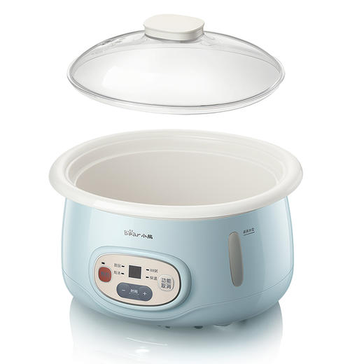 【小程序】小熊电炖盅 DDZ-118TA 蓝色 电子式 白陶内胆 商品图2
