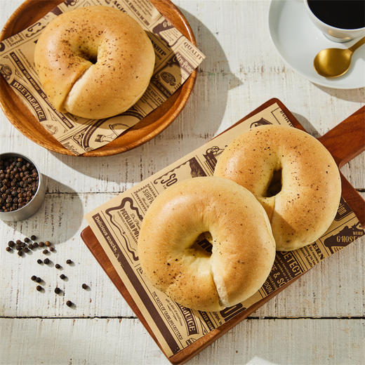 黑胡椒培根贝果 Bacon Bagel with Black Pepper 商品图1