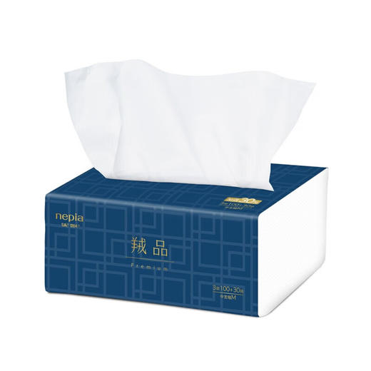 妮飘（Nepia）抽取式面纸抽纸3层加厚130抽*24包箱装（羢品） 130抽*24包_MW 商品图3