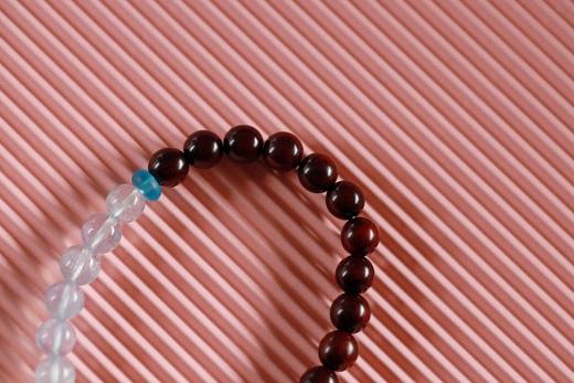 XYZT0533°交融 紫檀水晶手链手串 商品图5